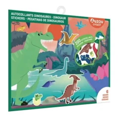 Kids Auzou 200 Autocollants Dinosaures