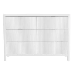 Lil Angels 6 Drawer Chest Milano - White