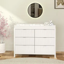 Lil Angels 6 Drawer Chest Milano - White