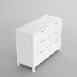 Lil Angels 6 Drawer Chest Milano - White