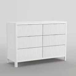 Lil Angels 6 Drawer Chest Milano - White