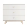 Oeuf 3 Drawer Dresser - Whte/ Natural