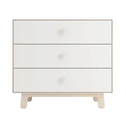 Oeuf 3 Drawer Dresser - Whte/ Natural