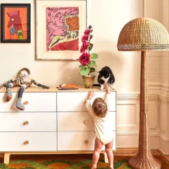 Oeuf Storage Furniture>6 Drawer Dresser - Whte/ Natural