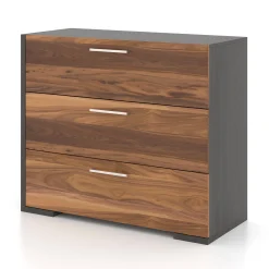 Meuble Meq 3 Drawers Chest - Slate Walnut