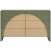 Babyletto 6 Drawers Chest Moab - Olive/Ash (Assembled)