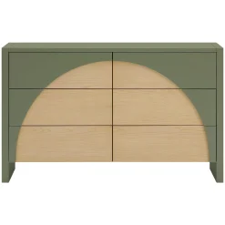 Babyletto 6 Drawers Chest Moab - Olive/Ash (Assembled)
