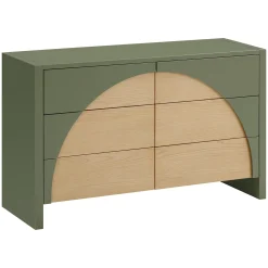 Babyletto 6 Drawers Chest Moab - Olive/Ash (Assembled)