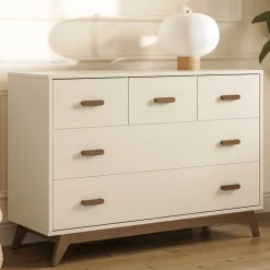 Dadada Baby Storage Furniture>5 Drawers Dresser Chest - Almont Walnut