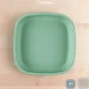 Kids Re-Play Tableware|Plates & Placemats>7" Flat Plate - Sage