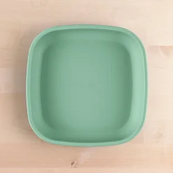 Kids Re-Play Tableware|Plates & Placemats>7" Flat Plate - Sage