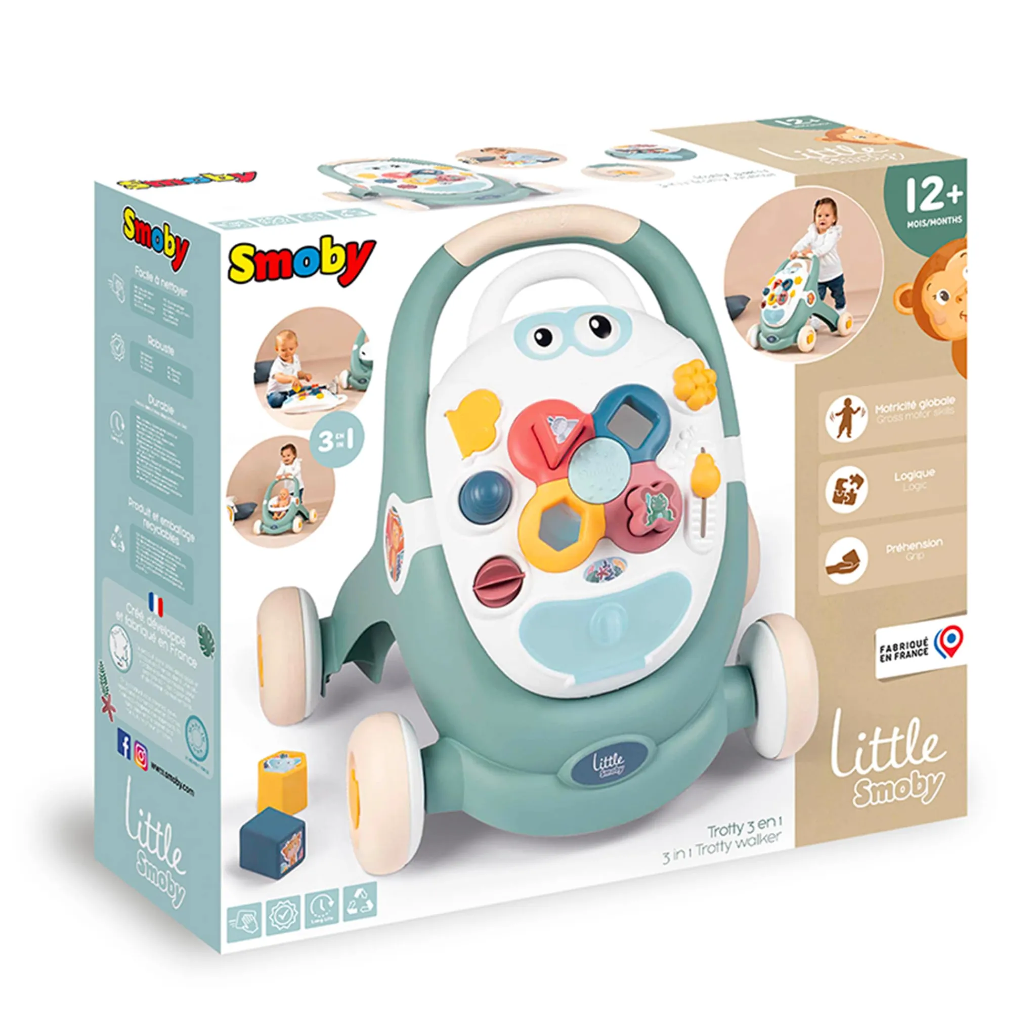 Smoby Walkers|Activity Centers & Walkers>3 in 1 Trotty Walker