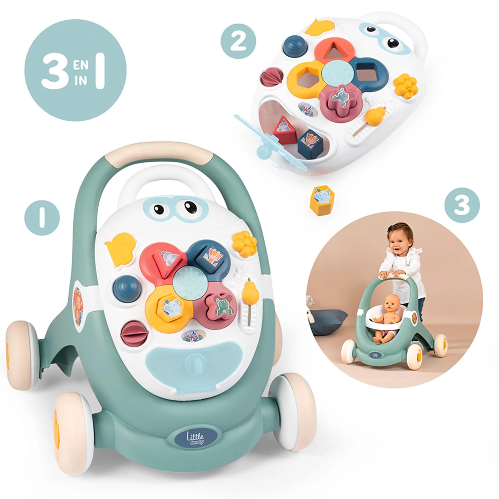Smoby Walkers|Activity Centers & Walkers>3 in 1 Trotty Walker