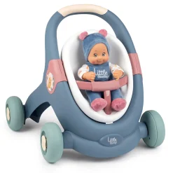 Smoby Walkers|Activity Centers & Walkers>3 in 1 Trotty Walker + Baby Doll