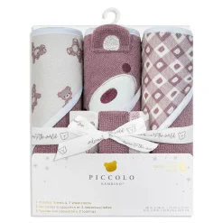Kids Piccolo Bambino 6 Pack Towel & Washcloth Set