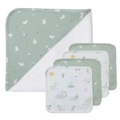 Kids Living Textiles 5 Pieces Bath Gift Set - Goosey Goosey