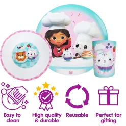 Kids Danawares 3 Pieces Set - Gabby's Dollhouse