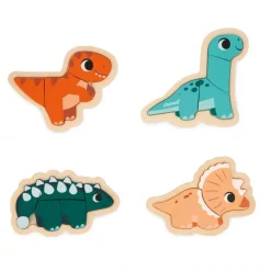 Kids Janod 4 Progressive Puzzles - Dino