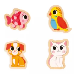 Kids Janod 4 Progressive Puzzles - Pet