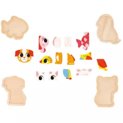 Kids Janod 4 Progressive Puzzles - Pet
