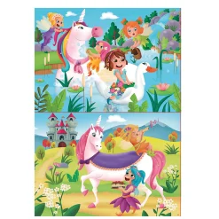Kids Educa 2 x 20Pieces Puzzle - Unicorn Fairy