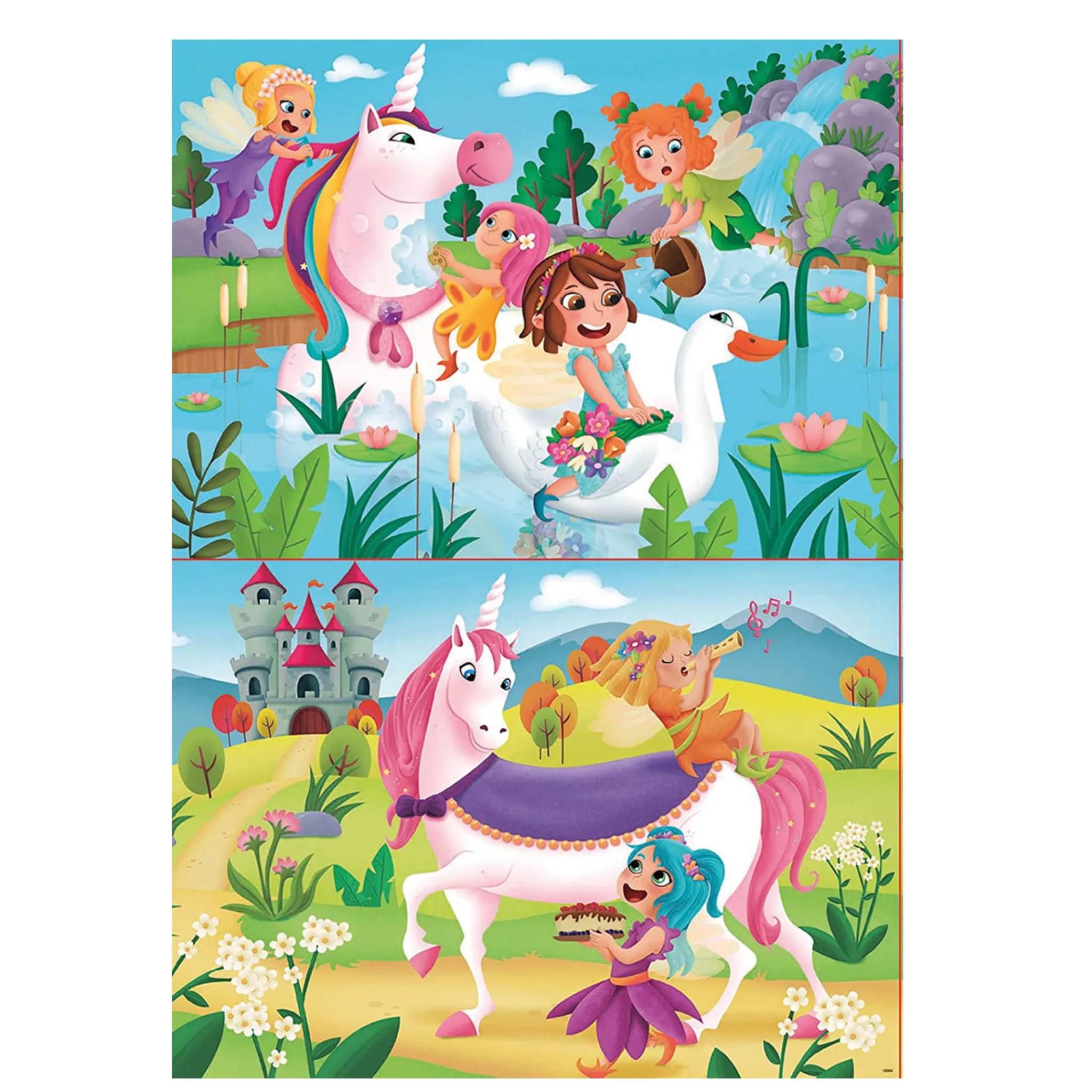 Kids Educa 2 x 20Pieces Puzzle - Unicorn Fairy