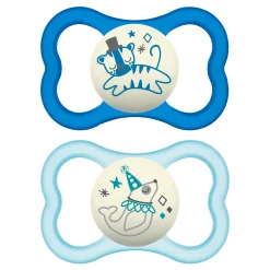 Mam Baby Air Night Pacifiers (2) 6m+ - Blue