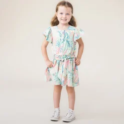 Kids Nano Aloha Belted Dress 2-12