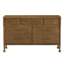 Namesake Storage Furniture>Alouette 7-Drawer Assembled Dresser - Natural Walnut