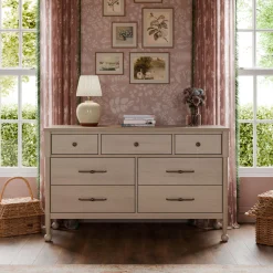 Namesake Alouette 7-Drawer Assembled Dresser - Washed Pine