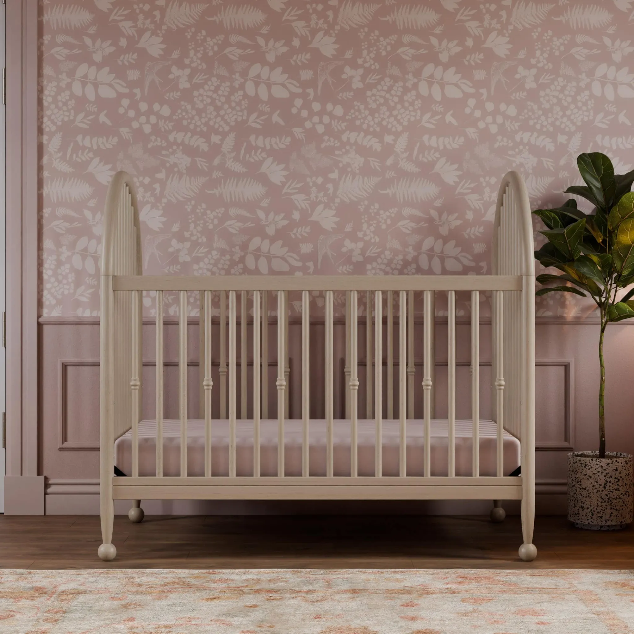 Namesake Alouette 3-in-1 Convertible Spindle Crib - Washed Pine