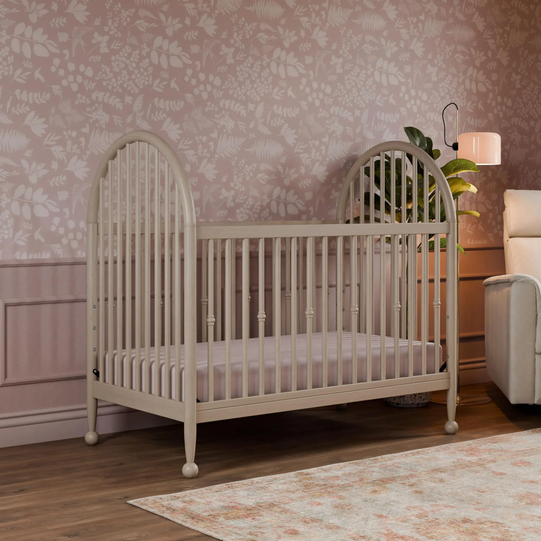 Namesake Alouette 3-in-1 Convertible Spindle Crib - Washed Pine