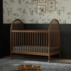 Namesake Cribs & Mattresses|Cribs & Mattresses>Alouette 3-in-1 Convertible Spindle Crib - Natural Walnut