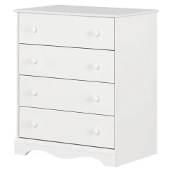 South Shore Storage Furniture>Angel 4-Drawer Chest - Pure White