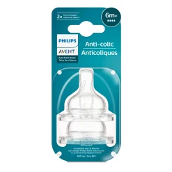 Philips Avent Bottles & Nipples|Breastfeeding>Anti-colic Flow 4 Nipples 6m+ (2)
