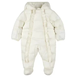 Petit Lem Antique White Snowsuit 3-24m