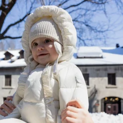 Petit Lem Antique White Snowsuit 3-24m