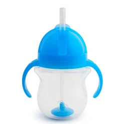 Kids Munchkin Any Angle™ Click Lock Weighted Straw Trainer Cup 7oz - Blue