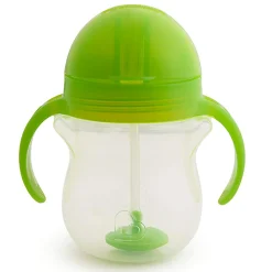 Kids Munchkin Any Angle™ Click Lock Weighted Straw Trainer Cup 7oz - Green