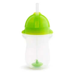 Kids Munchkin Any Angle™ Click Lock Weighted Straw Trainer Cup 10oz - Green