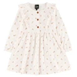 Kids Chat Botte Dresses & Rompers>AOP Flowers Poetry Dress 2-8