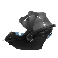 Kids Cybex Aton G Swivel Car Seat with Sensorsafe - Moon Black