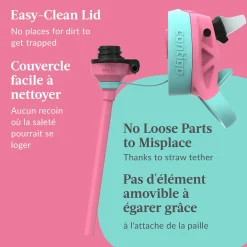 Kids Contigo Aubrey Leak-Proof Spill-Proof Water Bottle - Azalea Jade Vine 20 oz