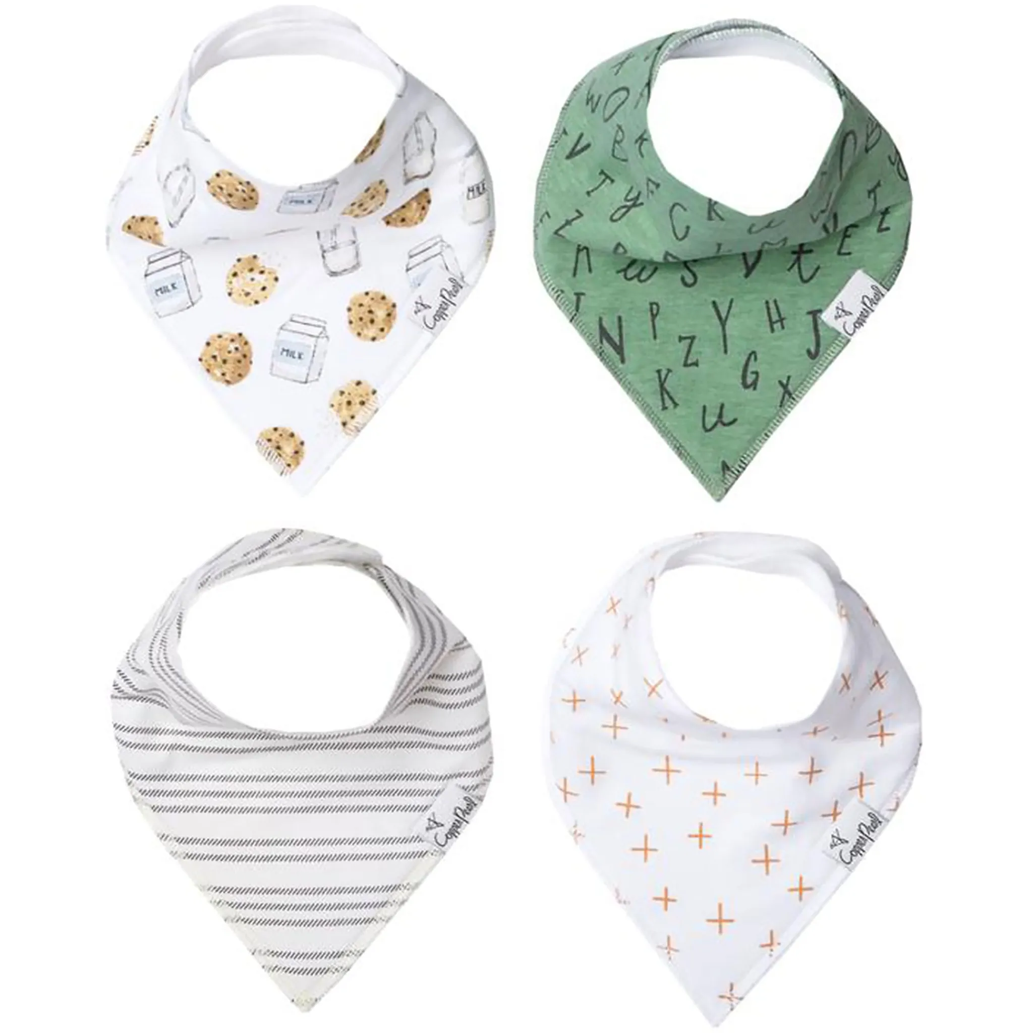 Copper Pearl Bibs|Breastfeeding>Baby Bandana Bibs (4) - Chip