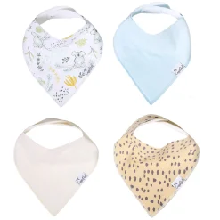 Copper Pearl Baby Bandana Bibs (4) - Koala Aussie