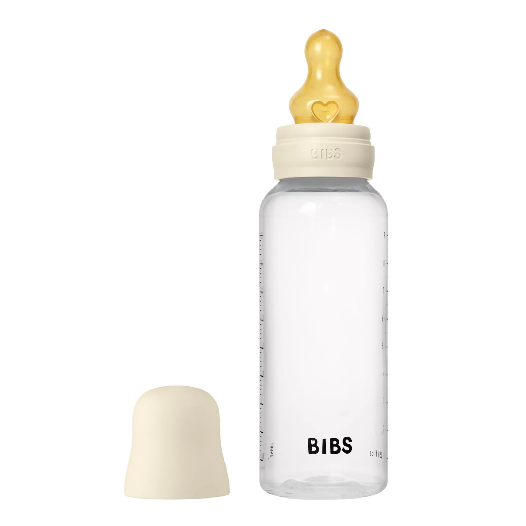Bibs Breastfeeding|Bottles & Nipples>Baby Bottle Round Latex 1 pack 270 ml - Ivory