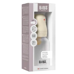 Bibs Baby Bottle Round Latex 1 pack 150 ml - Ivory