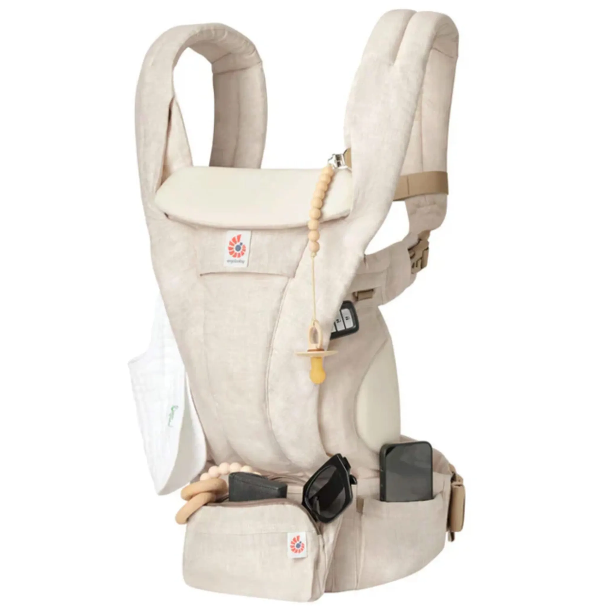 Ergobaby Outdoors & Travel|Baby Carriers>Baby Carrier Omni Deluxe ALL-in-One - Natural Linen