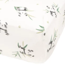 Kids Perlimpinpin Baby Crib Fitted Sheet - Bamboo Panda