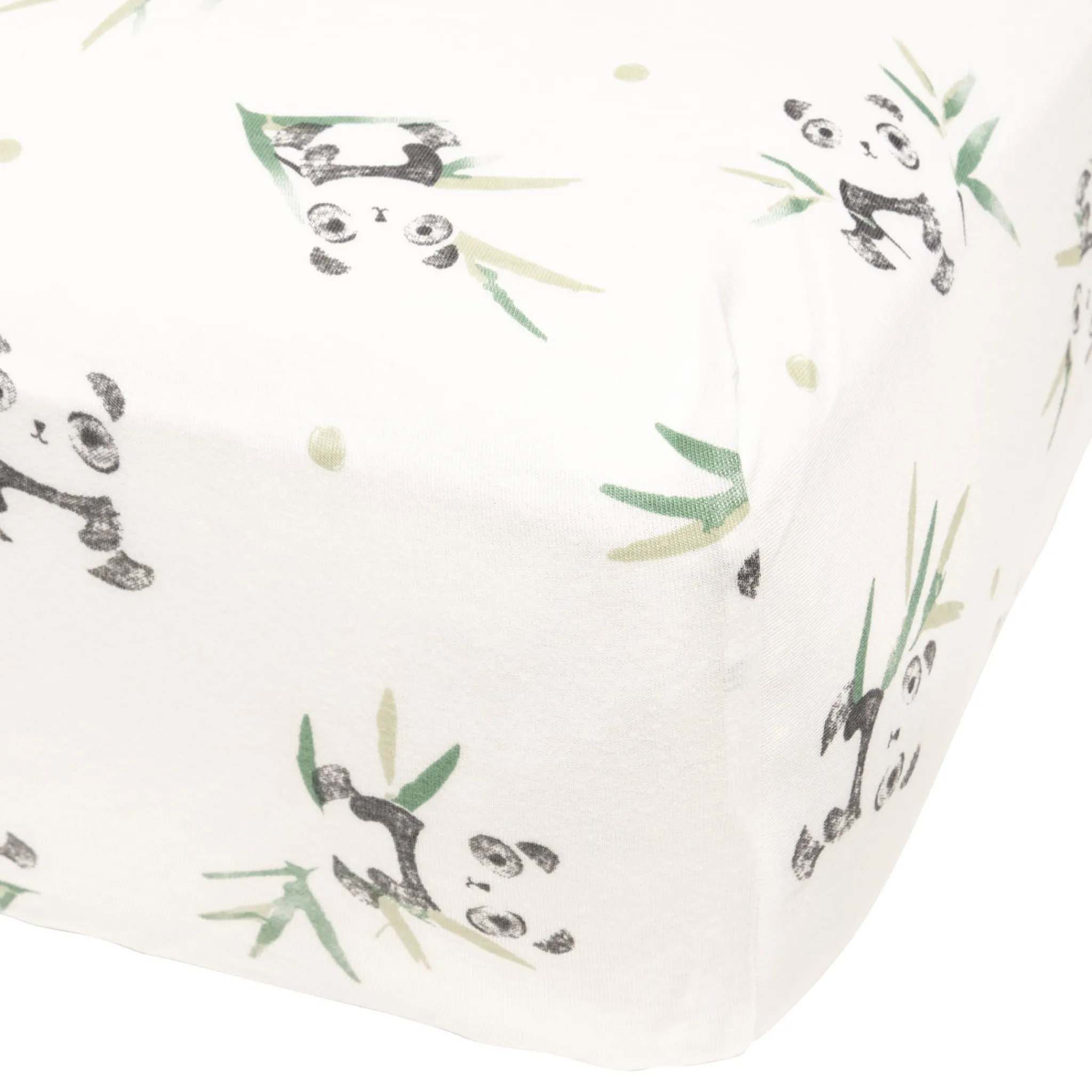 Kids Perlimpinpin Baby Crib Fitted Sheet - Bamboo Panda